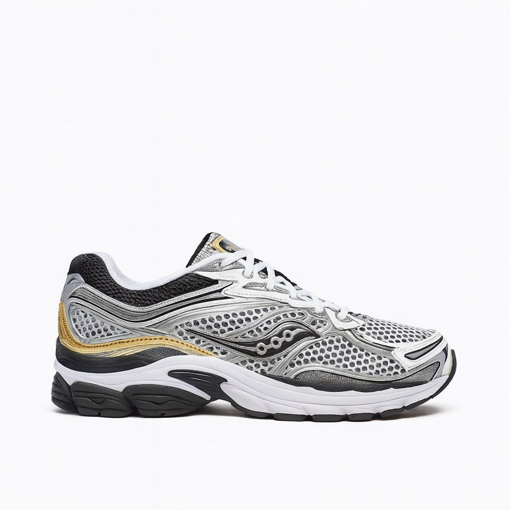 Saucony ProGrid Omni 9 – White / Black / Gold